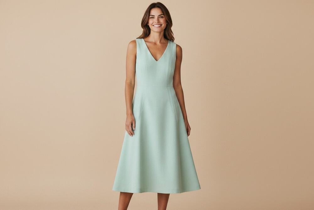 Banana Republic Pastel Green Sleeveless Dress Size 12